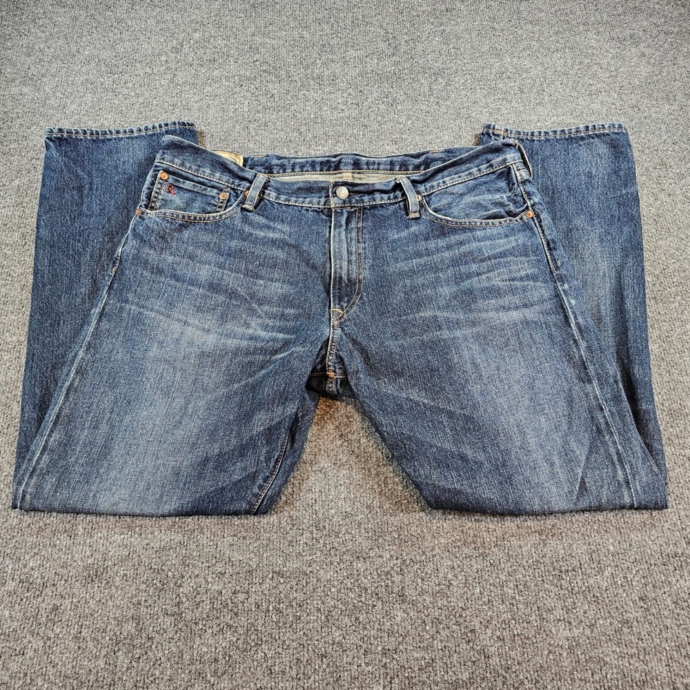 Polo Ralph Lauren Mens 40x30 (38x30 Tag) Blue Jeans Authentic Dungarees Straight